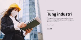 Tungt Industriföretag - HTML- Och CSS-Mall