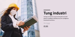 Temalayoutfunktion För Tungt Industriföretag