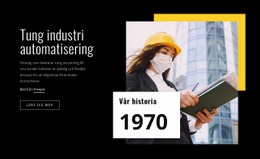 Tung Industri Automatisering - Dra Och Släpp WordPress-Tema