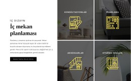 İç Mekan Planlaması Temel CSS Şablonu