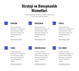 Strateji Ve Çevik Hizmetler - HTML5 Şablonu