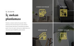 İç Mekan Planlaması Için En Yaratıcı Tek Sayfalık Şablon