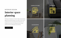 Interior Planning - Responsive Web Page