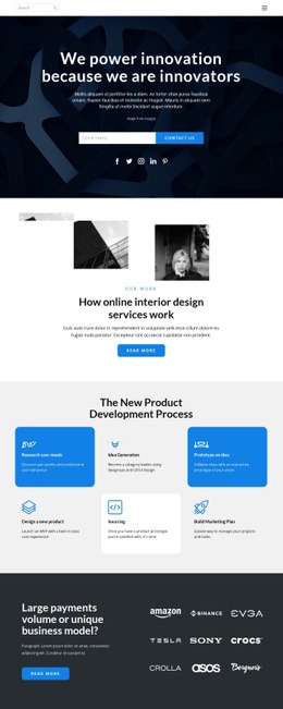 Work Innovation - Simple Web Page Design