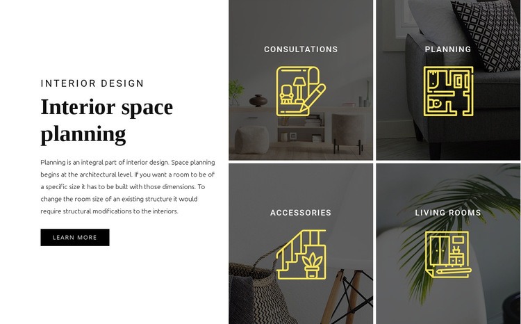 Interior planning Webflow Template Alternative