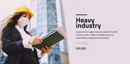 Heavy Industrial Company - Beautiful Website Builder
