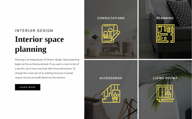 Interior planning Website Design