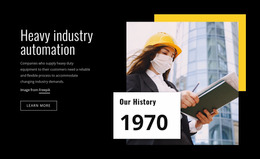 Heavy Industry Automation WordPress Website Builder Free
