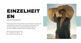 Website-Design Für Sommerkollektion