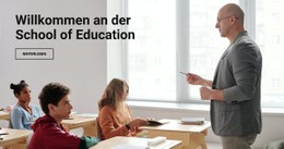 Schule Der Erziehung Einzelseiten-Website