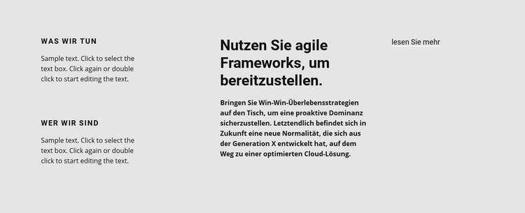 Viel Text über die Arbeit CSS-Vorlage