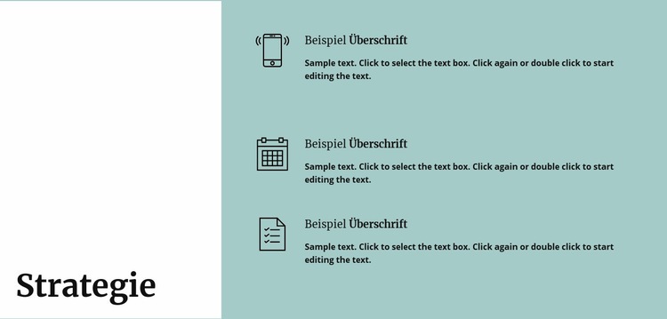 Neue Geschäftsstrategie CSS-Vorlage