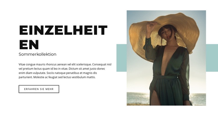 Sommerkollektion Landing Page