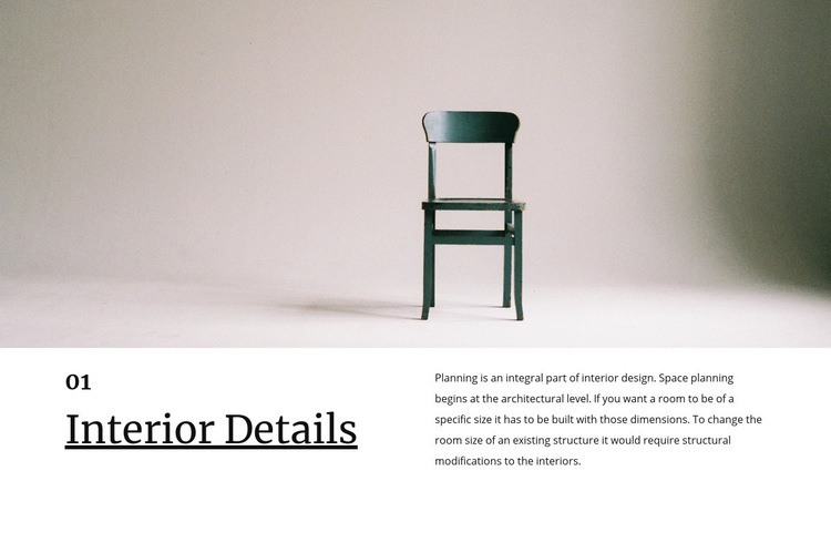 Small interior details Elementor Template Alternative