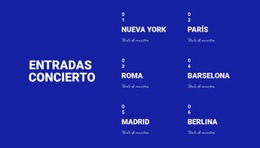 Impresionante Diseño De Sitio Web Para Entradas Conceptuales