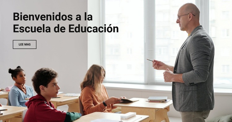 Escuela de educación Maqueta de sitio web