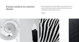 Diseñar Texturas Y Formas Sitio Web De Una Sola Página