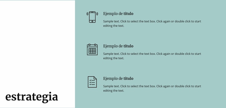 Nueva estrategia para negocios Plantilla de sitio web