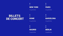 Superbe Conception De Site Web Pour Billets Concept