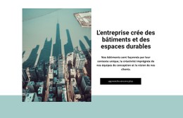 Constructions Durables Modèle De Site Web CSS