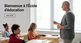 École D'Éducation – Modèle De Page HTML5