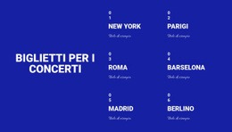 Fantastico Design Del Sito Web Per Biglietti Di Concetto