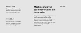 Veel Tekst Over Werk Sjabloon HTML CSS Responsief