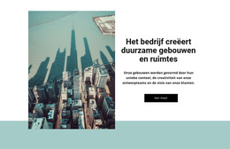 Pagina-HTML Voor Duurzame Constructies