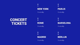 Concept Tickets - HTML5-Sjabloon, Responsief, Gratis