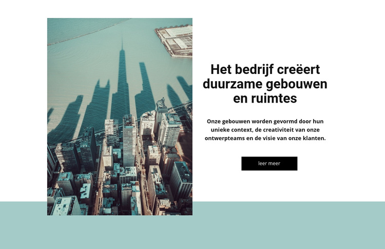 Duurzame constructies WordPress-thema