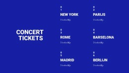 Concept Tickets - Websitebouwer