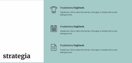 Nowa Strategia Dla Biznesu Szablon Flexbox