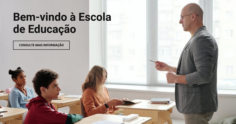 Escola de educação Modelos de construtor de sites