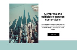 Construções Sustentáveis Modelo De Site CSS