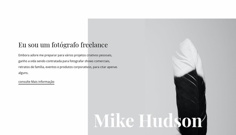 Fotógrafo freelance Modelo HTML5