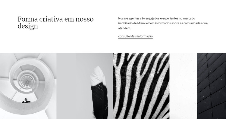 Desenhe texturas e formas Modelo de site