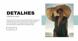 Coleção De Verão - Designer Da Página De Destino