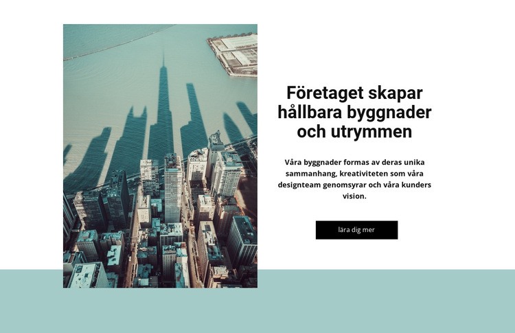 Hållbara konstruktioner HTML-mall