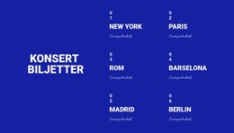 Konceptbiljetter - Mall För Mobilwebbplats