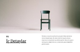 Küçük Iç Detaylar Için CSS ızgara Şablonu Sütunu