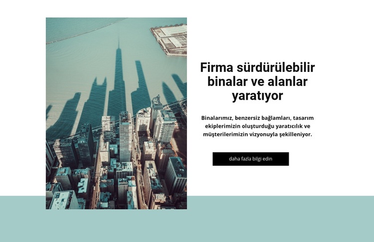 Sürdürülebilir yapılar Web Sitesi Oluşturucu Şablonları