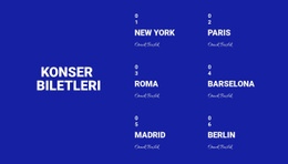 Konsept Biletler - Mobil Web Sitesi Şablonu