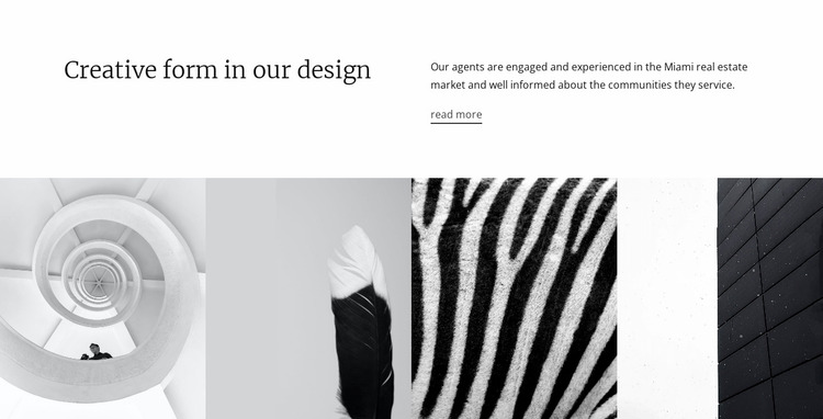 Design textures and shapes Website Mockup