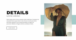 Summer Collection - Website Template