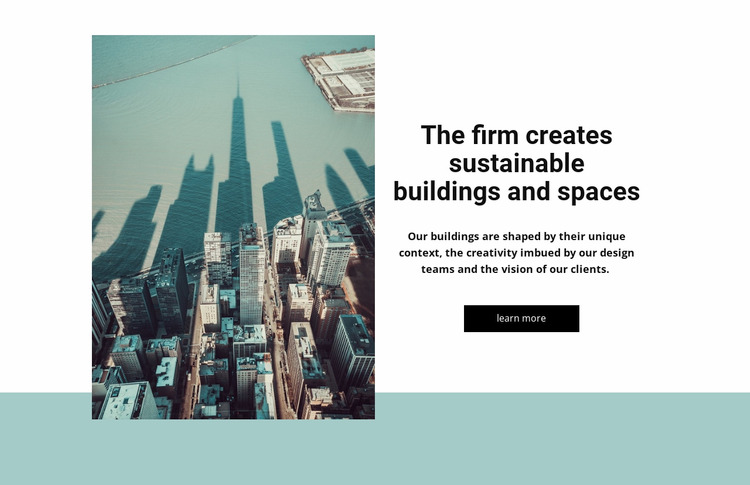 Sustainable constructions WordPress Website Builder