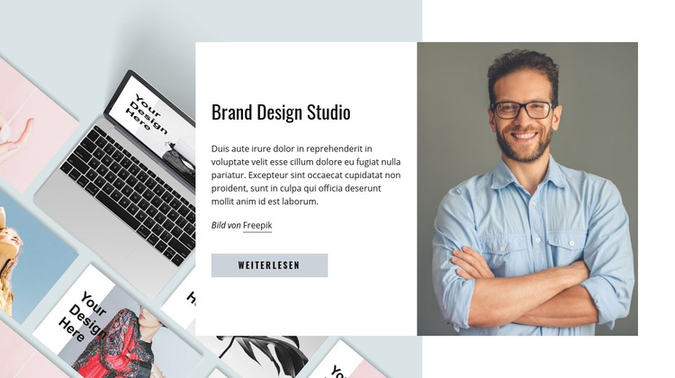Brand Design Studio Website-Vorlage
