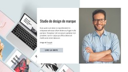 Studio De Design De Marque Modèle De Site