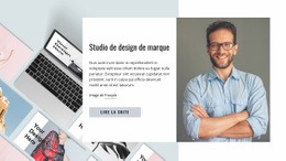 Studio De Design De Marque – Page De Destination HTML5