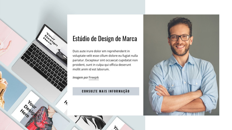 Estúdio de Design de Marca Modelo HTML