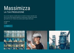 Massimizza La Tua Produzione: Modello Moderno Di Una Pagina